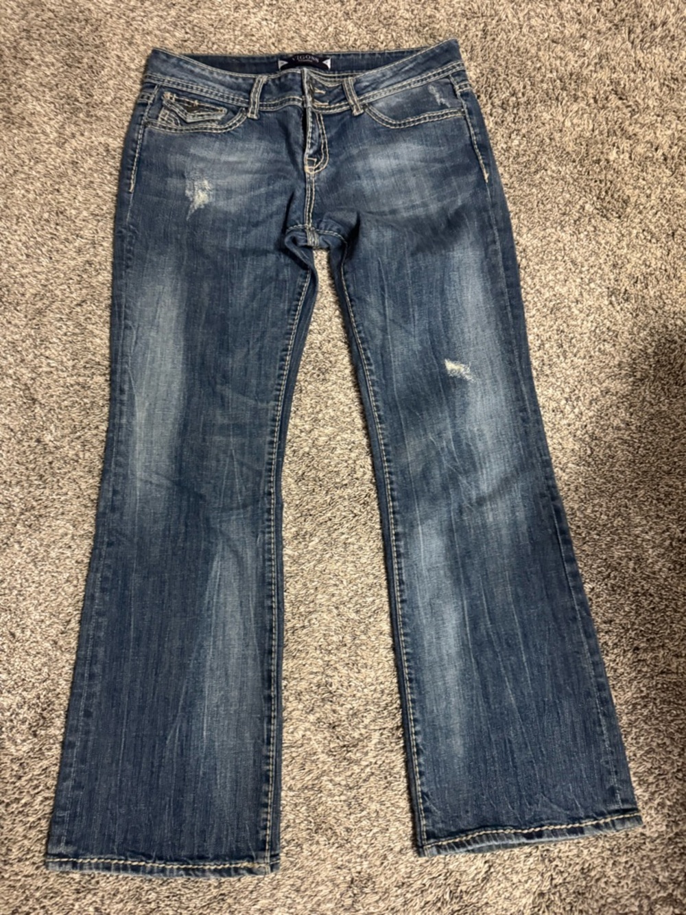 Vigoss Women's Medium Dark Blue Flare Jeans